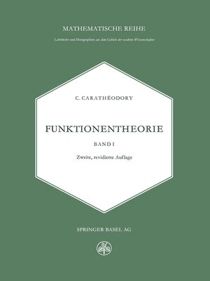 cover image of Funktionentheorie
